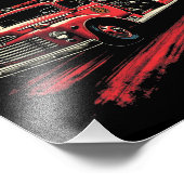 Funny Firefighter Art Fire Truck Feuerwehrmann Fotodruck (Ecke)