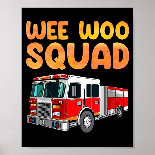 Funny Firefighter Art For Kids Men Women Fireman F Poster (Vorne)