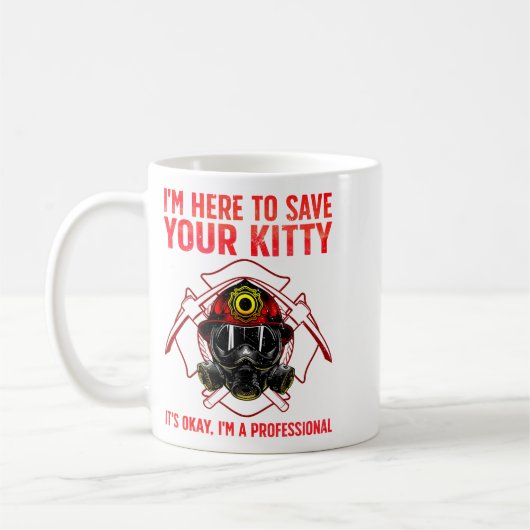 Funny Firefighter Art For Men Women Fireman Gag Fi Kaffeetasse (Links)