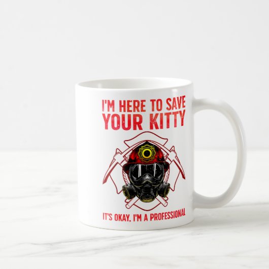 Funny Firefighter Art For Men Women Fireman Gag Fi Kaffeetasse (Rechts)
