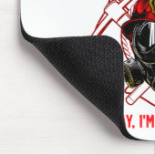 Funny Firefighter Art For Men Women Fireman Gag Fi Mousepad (Ecke)