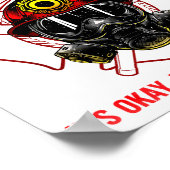 Funny Firefighter Art For Men Women Fireman Gag Fi Poster (Ecke)