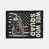 Funny Firefighter Art For Men Women Kids Fire Truc Fleecedecke (Vorderseite (Horizontal))