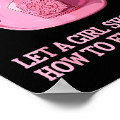 Funny Firefighter Art For Women Girls Fire Fighter Poster (Ecke)