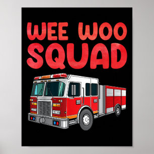 Funny Firefighter Art für Kinder Männer Frauen Feu Poster