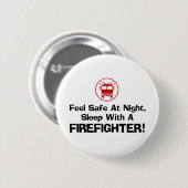 Funny Firefighter Button (Vorne & Hinten)