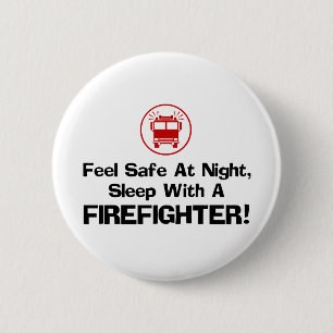 Funny Firefighter Button