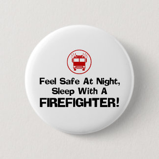 Funny Firefighter Button