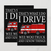 Funny Firefighter Das ist, was ich treibe Wee Woo (Vorne/Hinten)