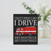 Funny Firefighter Das ist, was ich treibe Wee Woo (Stehend Vorderseite)