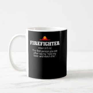 Funny Firefighter Definition Kaffeetasse