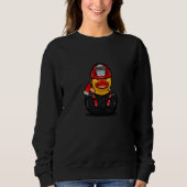 Funny Firefighter Duck Sweatshirt (Vorderseite)