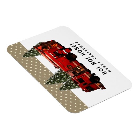 Funny Firefighter Holiday Geschenk Magnet (Rechte Seite)