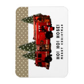 Funny Firefighter Holiday Geschenk Magnet (Vertikal)