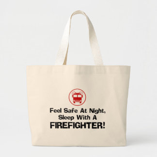 Funny Firefighter Jumbo Stoffbeutel