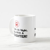 Funny Firefighter Kaffeetasse (Vorderseite Links)