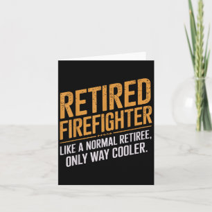 Funny Firefighter Kunst für Männer Frauen Fireman  Karte
