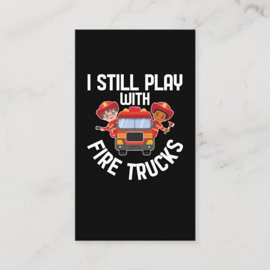 Funny Firefighter Men Witman Fireman Visitenkarte (Vorderseite)