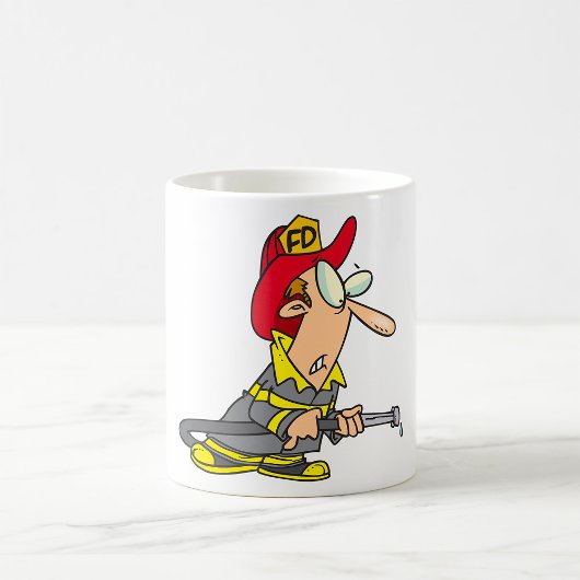 Funny Firefighter mit Hose Emergency Responder Kaffeetasse