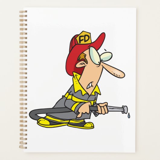 Funny Firefighter mit Hose Emergency Responder Planer (Vorderseite)