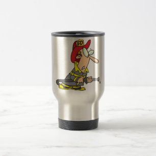 Funny Firefighter mit Hose Emergency Responder Reisebecher