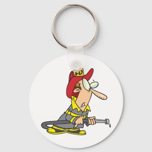 Funny Firefighter mit Hose Emergency Responder Schlüsselanhänger (Rückseite)