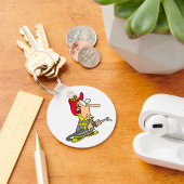 Funny Firefighter mit Hose Emergency Responder Schlüsselanhänger