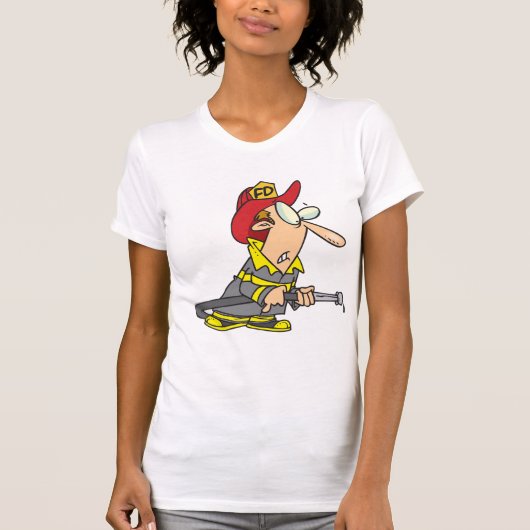 Funny Firefighter mit Hose Emergency Responder T-Shirt (Vorderseite)