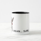 Funny Firefighter Mug Brave Idiot Donkey Joke Tasse (Zentrum)