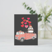 Funny Firefighter Panda Firetruck Süße Tier Postkarte (Stehend Vorderseite)