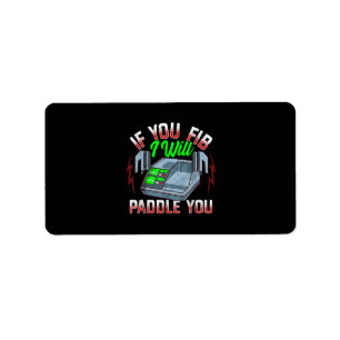 Funny FireFighter Police Office Defibrillator Adressaufkleber