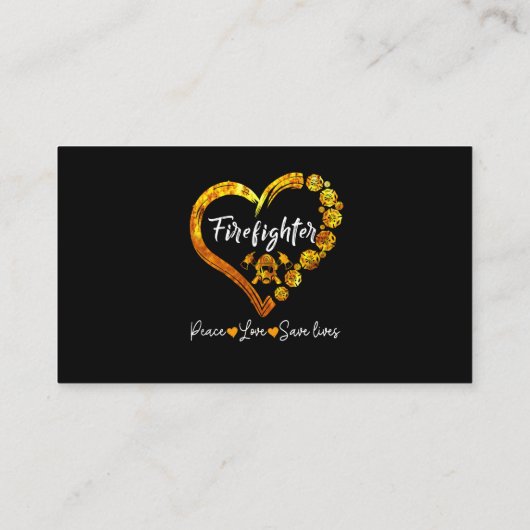 Funny FireFighter Police Office Defibrillator Empfehlungskarte (Rückseite)