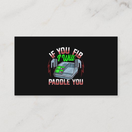 Funny FireFighter Police Office Defibrillator Empfehlungskarte (Vorderseite)