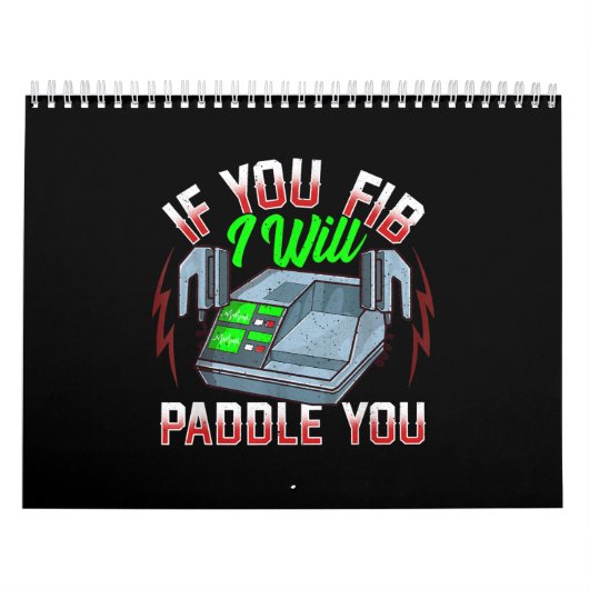 Funny FireFighter Police Office Defibrillator Kalender (Titelbild)