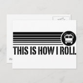 Funny Firefighter Postkarte (Vorne/Hinten)