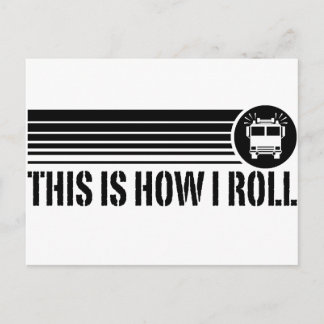 Funny Firefighter Postkarte