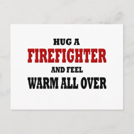 Funny Firefighter Postkarte