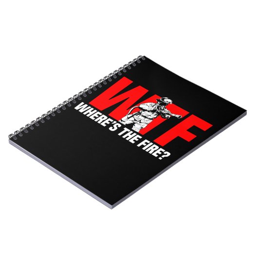 Funny Firefighter Spaß Fire Rescue Joke Notizblock (Linke Seite)