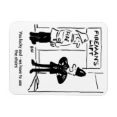 Funny Fireman Feuerwehrmann und Polizist Cartoon Magnet (Horizontal)