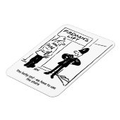 Funny Fireman Feuerwehrmann und Polizist Cartoon Magnet (Linke Seite)