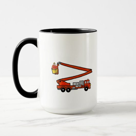 Funny Fireman Tasse Anpassen Sie es! (Links)