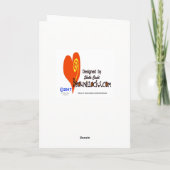 Funny Fireman Weihnachtsgrußkarte Feiertagskarte (Rückseite)