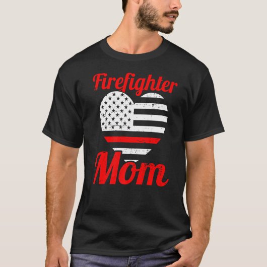 Funny Firemen Feuerwehrmann Mama Fireman Mama Moth T-Shirt (Vorderseite)