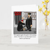 Funny Firemen Spaß Begrüßungskarte Karte (Gelbe Blume)