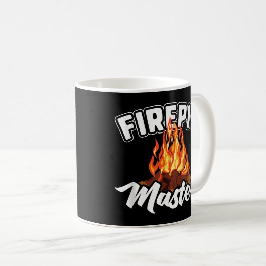 Funny Firepit Fire Pit Kaffeetasse (VorderseiteRechts)