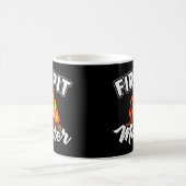 Funny Firepit Fire Pit Kaffeetasse (Mittel)