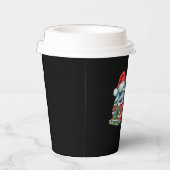 Funny Fireruck Weihnachtsmannmütze Weihnachtsbauml Pappbecher (Rechts)