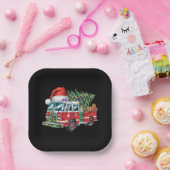 Funny Fireruck Weihnachtsmannmütze Weihnachtsbauml Pappteller (Party)