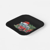 Funny Fireruck Weihnachtsmannmütze Weihnachtsbauml Pappteller (Gewinkelt)