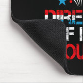 Funny Fireworks Director Ich leite Sie Lauf 4. Jul Mousepad (Ecke)